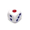 10pcs 10mm High Quality Gambling Game Dice White with Blue and Red Dotd Six Sided Spot Dices Poker Chips for Ktv Pub Party