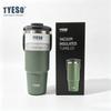 Tyeso 900ML Reisebecher Edelstahl Kaffeetasse Kalt Heiß Doppelschicht Isoliert Becher Thermoskanne Wasserflasche Auto Vakuumbecher