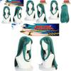 Lum Lamu Long Green Cartoon Cosplay Wig For Any Face Shape