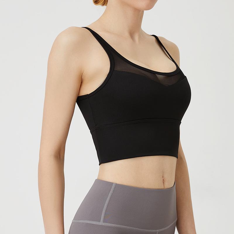 Women's Quick-Dry Shockproof Sports Bra for Cycling, Running, and Yoga with Cross Back Design