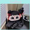 Laughing Nezha Cute And Big Eyed Expression Cartoon Embroidery Plush Backpack