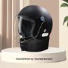 Premium Black 3C Certified Electric Bicycle Helmet for Women & Men, Warm & Safe for Scooters & Motorcycles