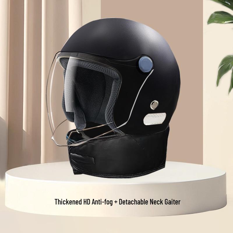 Премиальный черный сертифицированный 3C электровелосипедный шлем для женщин и мужчин, теплый и безопасный для скутеров и мотоциклов 1 Piece