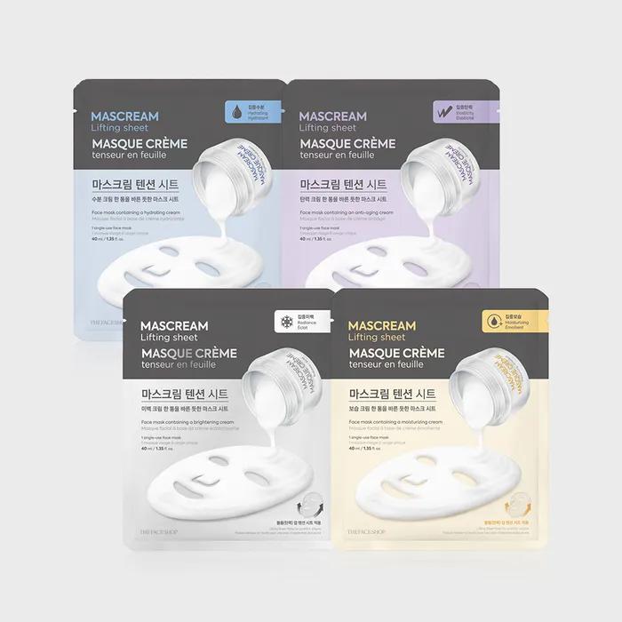 [5+5] The Face Shop Mask Cream Tension Sheet