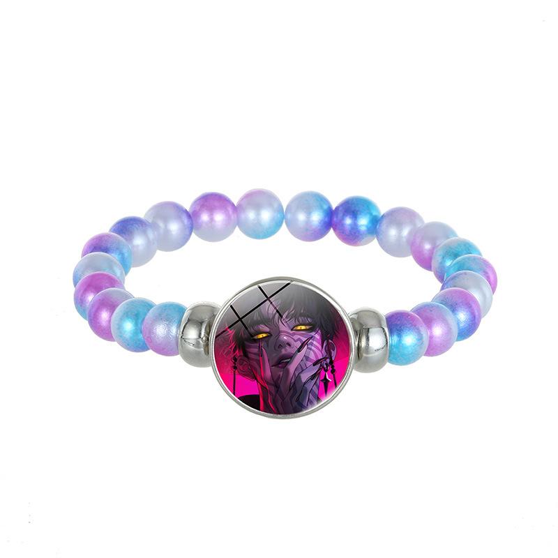 Chasseurs de Démons Bracelet en Perles de Verre Fait Main Huntr-x Rumi Zoey Mira Bracelet Tressé Dessin Animé Anime Dérivé Produit Dérivé Cadeau