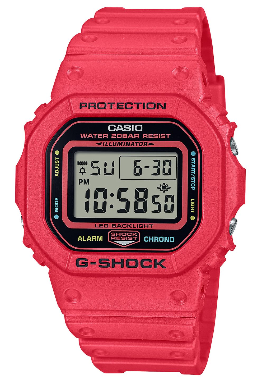 

CASIO Цифровий годинник серії 5600 Кварцовий [Casio G-Shock] G-SHOCK Чоловічий DW-5600EP-4 [Товар] червоний