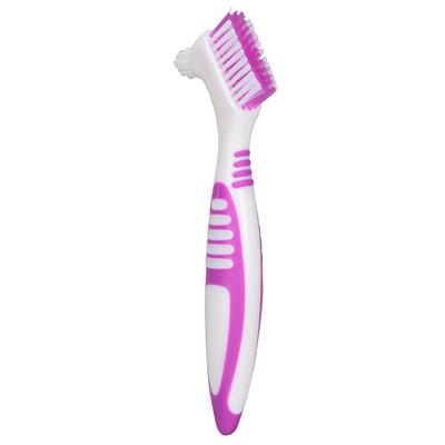 Spazzolino per Pulizia Dentiere a Doppia Faccia Portatile per la Pulizia delle Dentiere