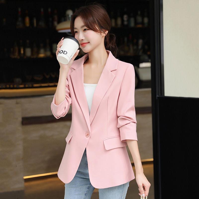 Women's Petite Spring 2024 Slimming Casual Blazer: Street Style Jacket