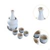 Ceramic Sake Set Cups with Warmer, Porcelain, Practical, Traditional, Drinkware, Creative,