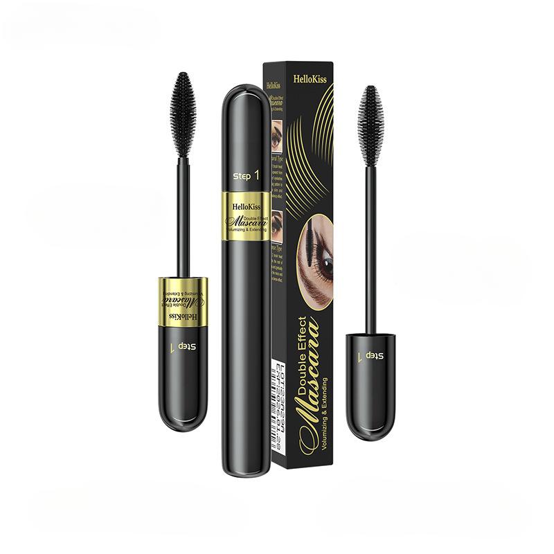 Rimel de machiaj rezistent la apa, fara pata, lung, gros, ondulat si alungit