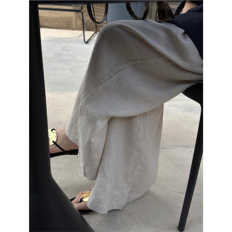 Johnature Summer Japanese Casual Loose Wide-leg Pants Light Dry Full Length Comfortable Trousers For Women