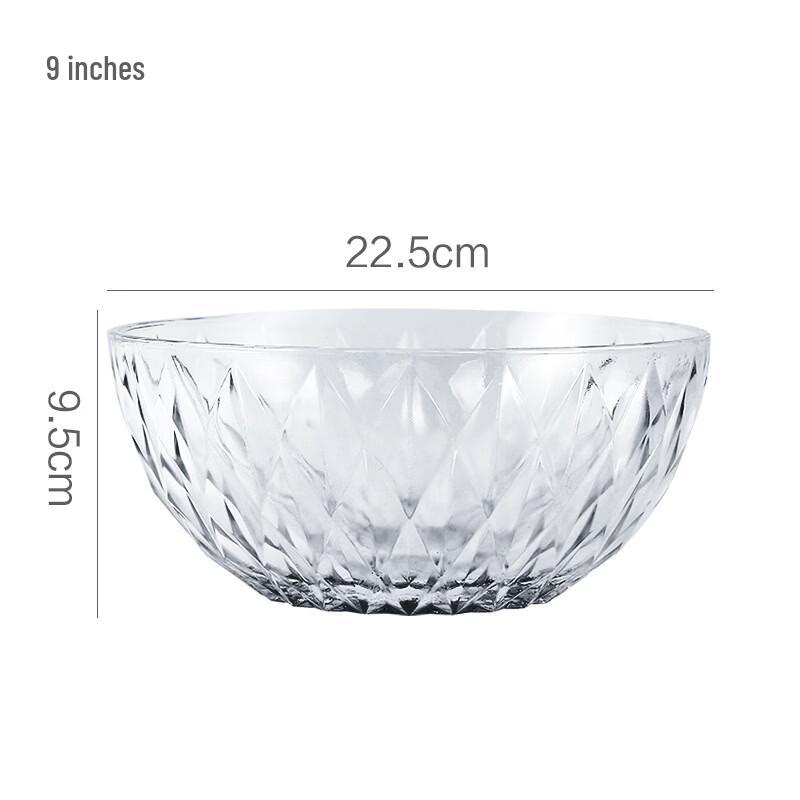 Прозрачная стеклянная салатница