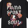 Puma Floral Graphic Boxy Crew Neck Sports Casual Short Sleeve T-Shirt Men Tops Black 633349-01