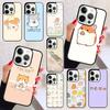 Cartoon Hamster Phone Case for iPhone 17 Air 16 16e 15 Plus for Apple 13 11 12 14 Pro Max Cover Coque Shell