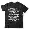 Goth T-Shirt Ich bin gerade sehr verletzlich Unisex Mädchen Lustig Rock Gothic Meme