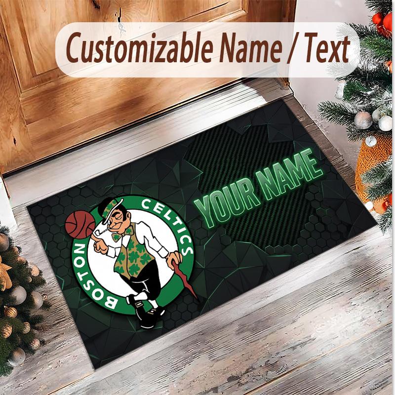 Personalized Crystal Velvet Carpet Celtic FC Pattern Non Slip Floor Rug