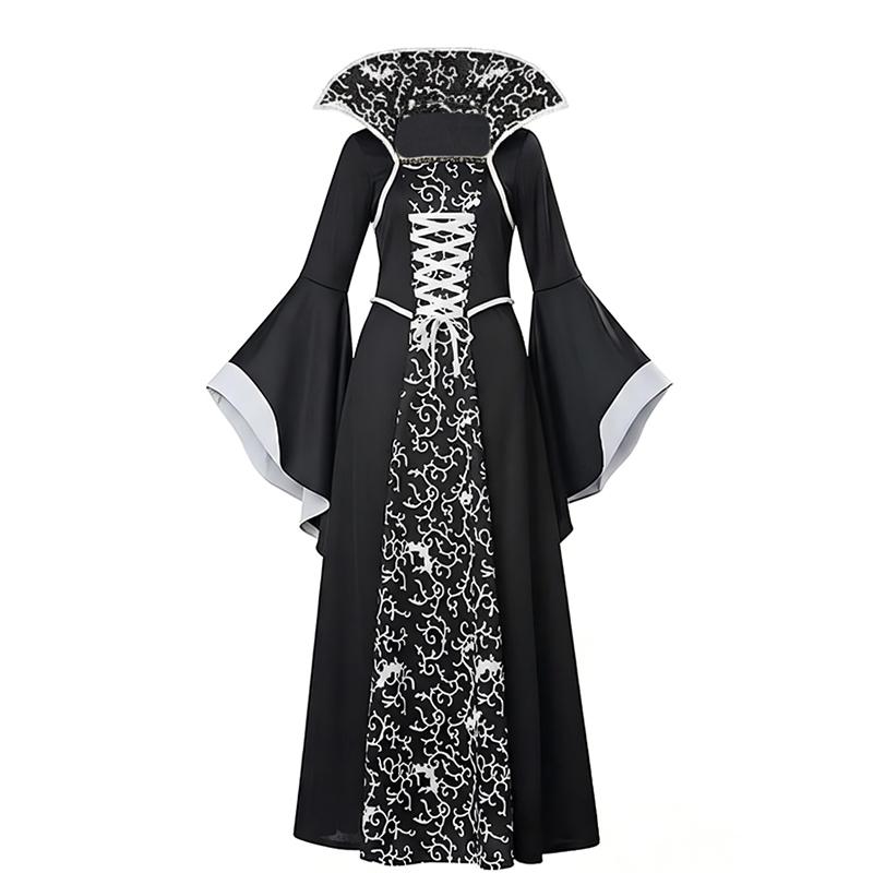 Dětské Cosplay Červené Upíří Halloweenské Šaty Pro Děti Duch Nevěsta Gotický Kostým Upíří Karnevalové Oblečení Černé Červené Oblečení
