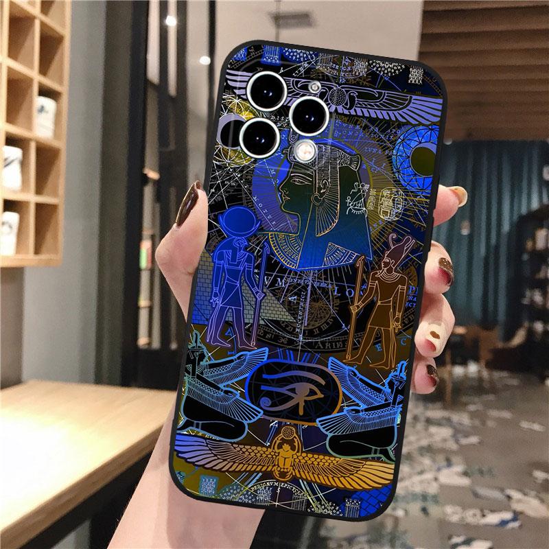 Phone Case For iphone 17 Pro Max 17 Pro Air 16 15 14 13 Pro Max 15 16 Pro 15Plus Egypt Pharaoh Cat Anubis