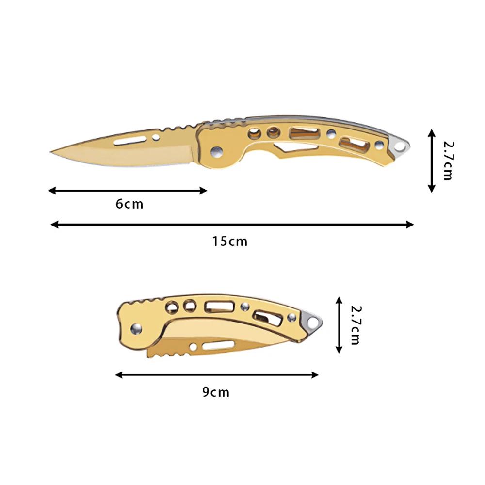 Mini Stainless Steel Folding Knife Outdoor Carrying Mirror Sharp Pocket Folding Knife EDC Outdoor Tools