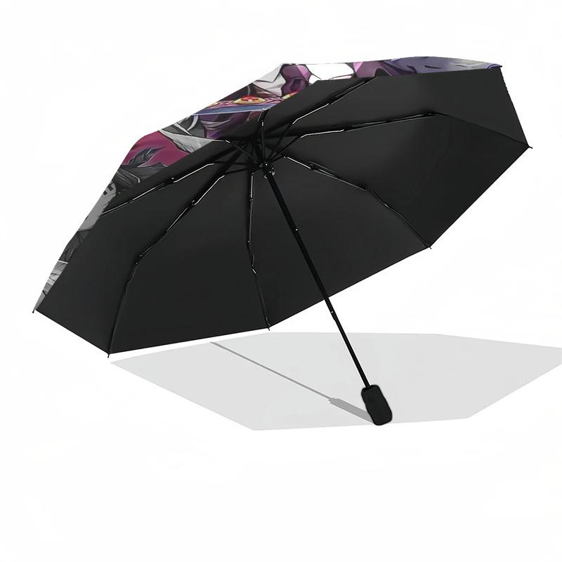 1pc Demon Slayer: Tanjiro Kamado Outdoor Umbrella - Automatic Opening/Closing, 3-Fold Design, Festival Gift for Fans, Travelers, Daily Use.C037