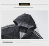 Men's Versatile Hooded Nylon Windbreaker: Lightweight Outdoor Casual Jacket
