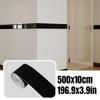 1 ST 5m x 10cm Zelfklevende Plint Verdikkend Flexibel Schuim Muurstickers Taillelijn Tape voor Vensterbank Trap