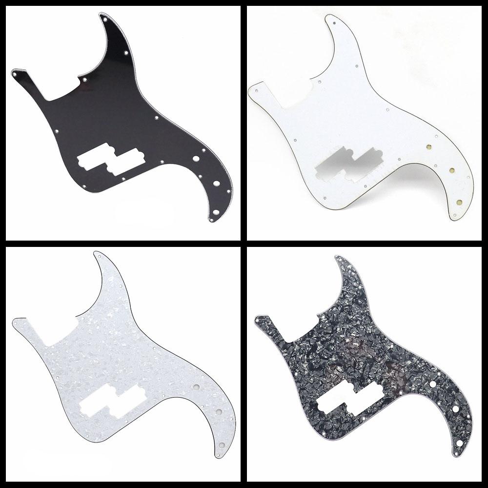 1 Stück Gitarre 3-lagiges Schlagbrett PVC Elektrische Gitarre Schlagbrett Kratzschutz für Precision Bass Pb Bass Gitarrenteil 13 Löcher