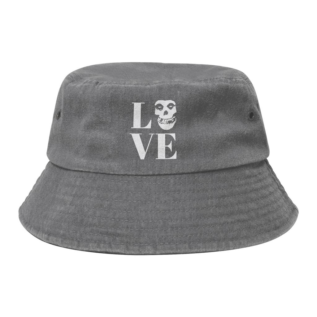 LOVE Misfits Punk Rock Band Bucket Hat for Unisex Vocation Sun Hat Street for Outdoor Sports Fishing Hats Dropshipping