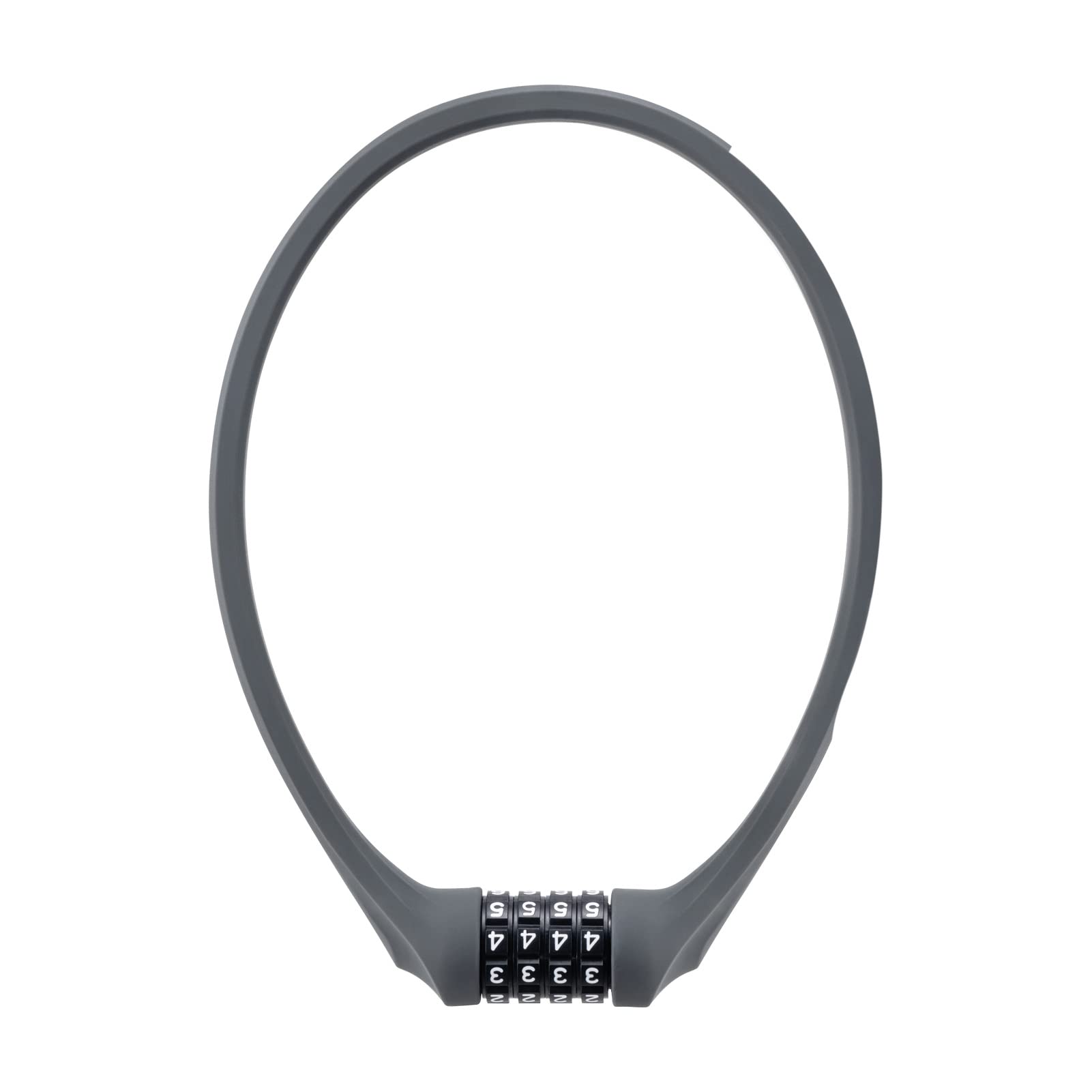 

ROCKBROS Bicycle Wire Zinc Alloy for Road and Mountain Gray Lock, Waterproof, 4-Digit Anti-Theft Lock, Cut-Resistant, Reinforced, 64.5cm Long, серый