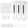 3 Chamber Shower Soap Dispenser 400ml Wall Shampoo Dispenser Wall Mounted Conditioner Dispenser Practical Shampoo for Hotel
