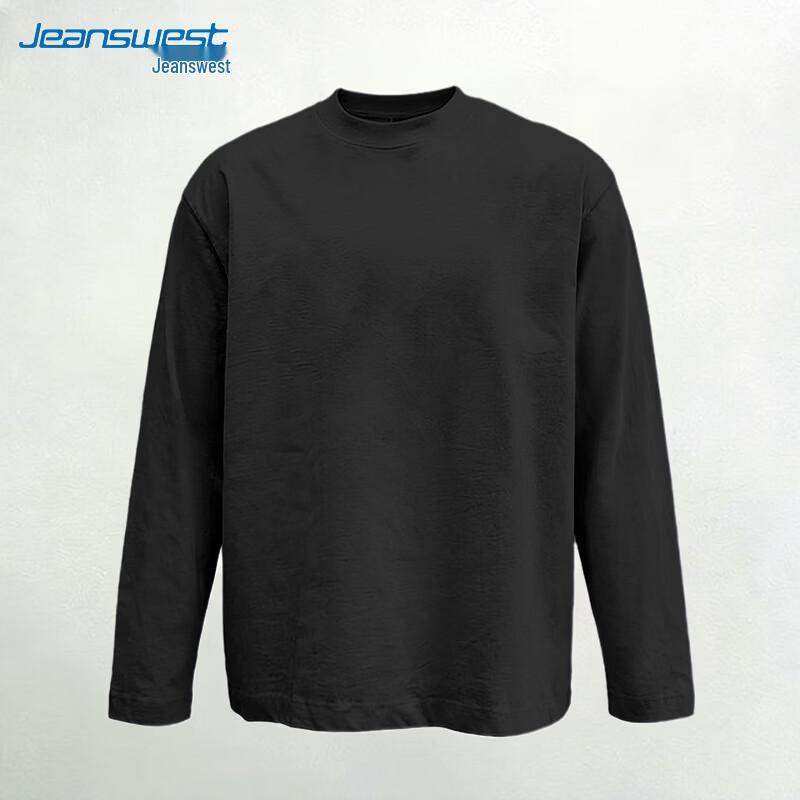 Jeanswest Men's 2026 New Autumn Pure Cotton Long Sleeve Base Layer T-shirt