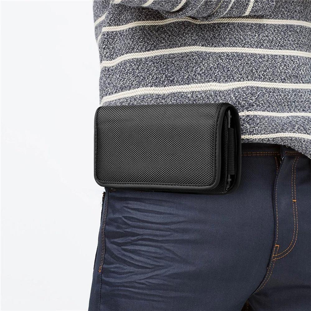 Flip Cover Oxford Cloth Phone Waist Bag Mobile Phone Case Belt Clip Phone Bag Phone Pouch