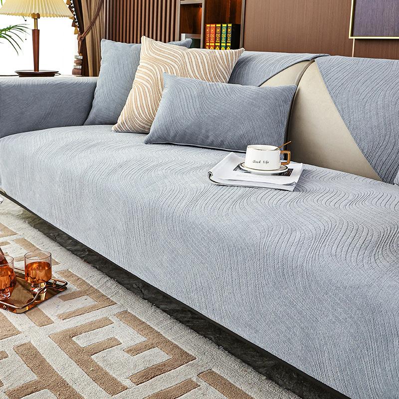 Light Luxury Sofa Cushion Chenille Four Seasons Universal Simple Non-Slip Sofa Cover Towel Cover Cushion
