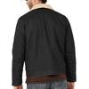 Men's Solid Color Button Pocket Work Jacket Men's Casual Plush Coat