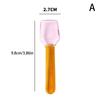 Color Glass Spoon Dessert Ice Cream Salad Handled Spoon Coffee Soup Stirring Spoon Heat And Cold Resistance Spoon