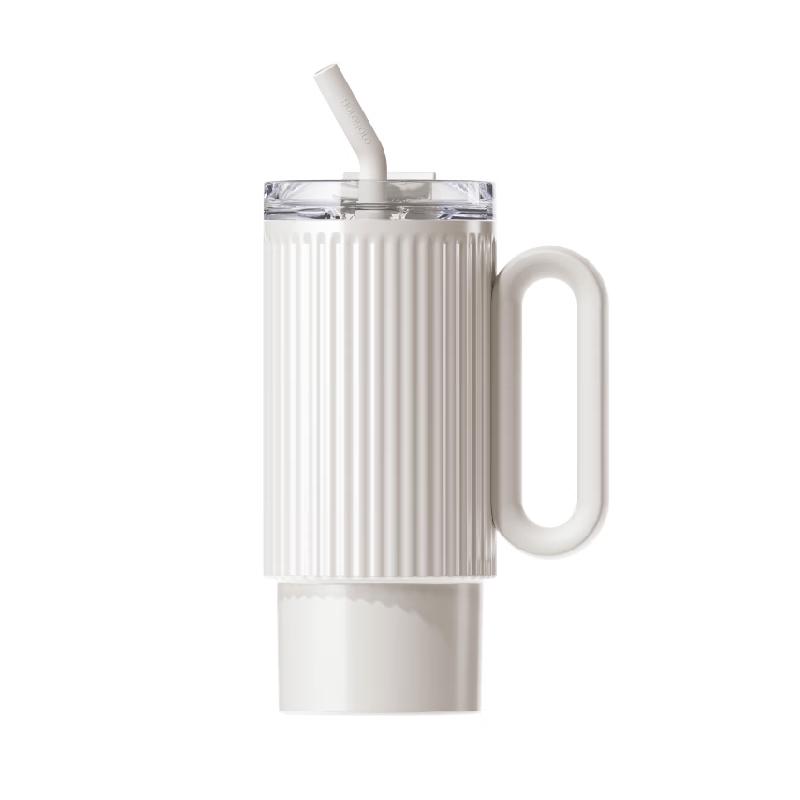 HOLOHOLO 1000ml Stainless Steel Insulated Straw Bottle
