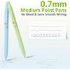 FIOVER Colored Pens, 6 Pack Colorful Gel Pens, Quick-Dry 0.7mm Medium Point for Journaling, Note Taking, Doodling, Aesthetic Office School Supplies,