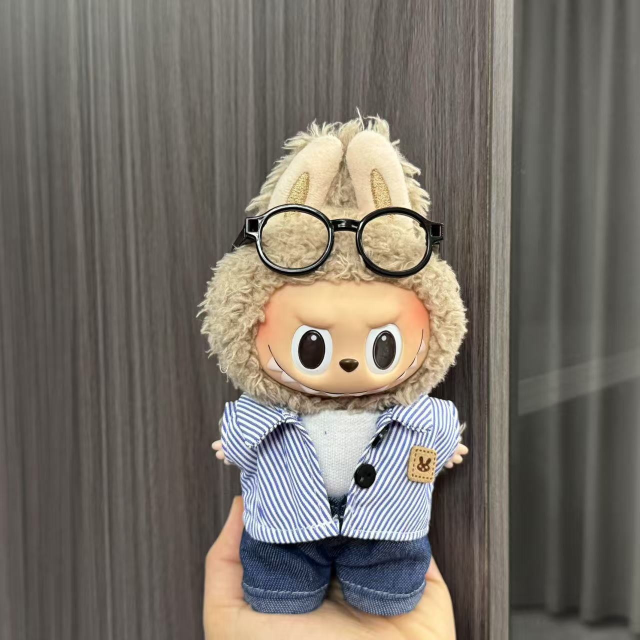 

Дитячий одяг 17 см підвіска, перше та друге покоління плюшевих ляльок, аксесуари для наборів одягу Labubu baby clothes (no baby)