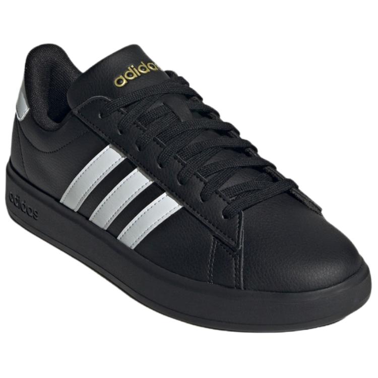 Adidas  Grand Court 2.0 Black White Women Sneakers Core-Black Cloud-White Gold-Metallic JH7243
