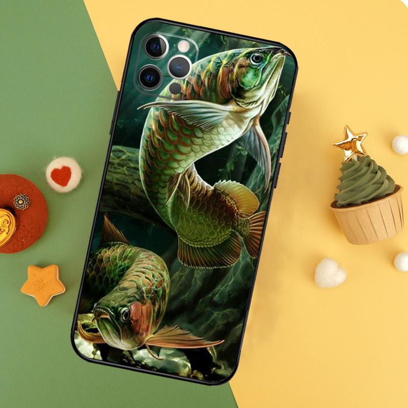 

Fishing Gear Fish Phone Case For iPhone 17 16 16E 15 14 12 11 13 Pro Max 12 13 Mini 17Air Shockproof Cover iPhone 16 Pro