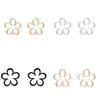 Japanese Korean Hollow Flower Stainless Steel Cartilage Ear Studs - Versatile and Elegant Earrings