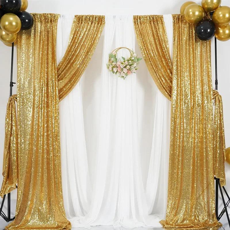 1 ST Sequin Achtergrond, Glitter Achtergrond Gordijnen Shimmer Fotografie voor Feest Bruiloft Verjaardag Kerst Douche Achtergrond Decor