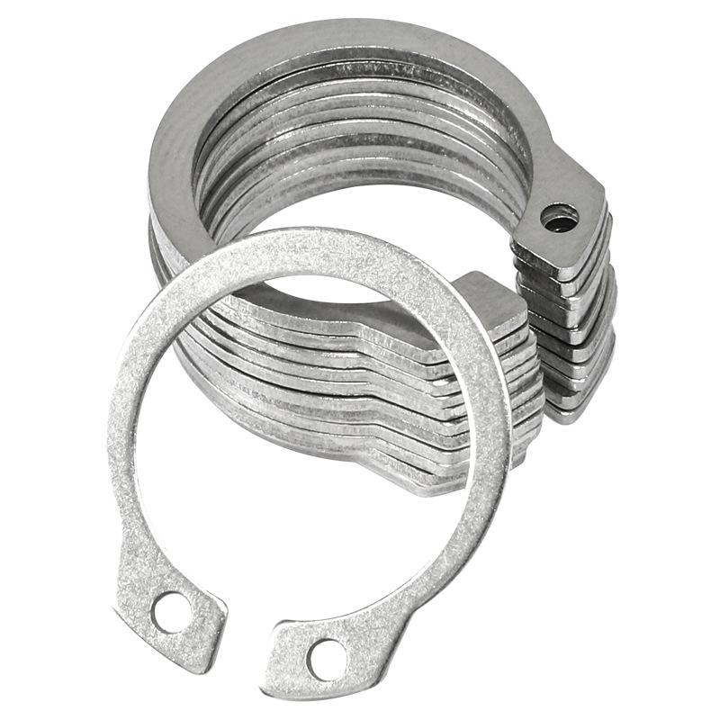 304 Stainless Steel C-Type External Retaining Ring, Widened and Elastic, Yellow, DIN471