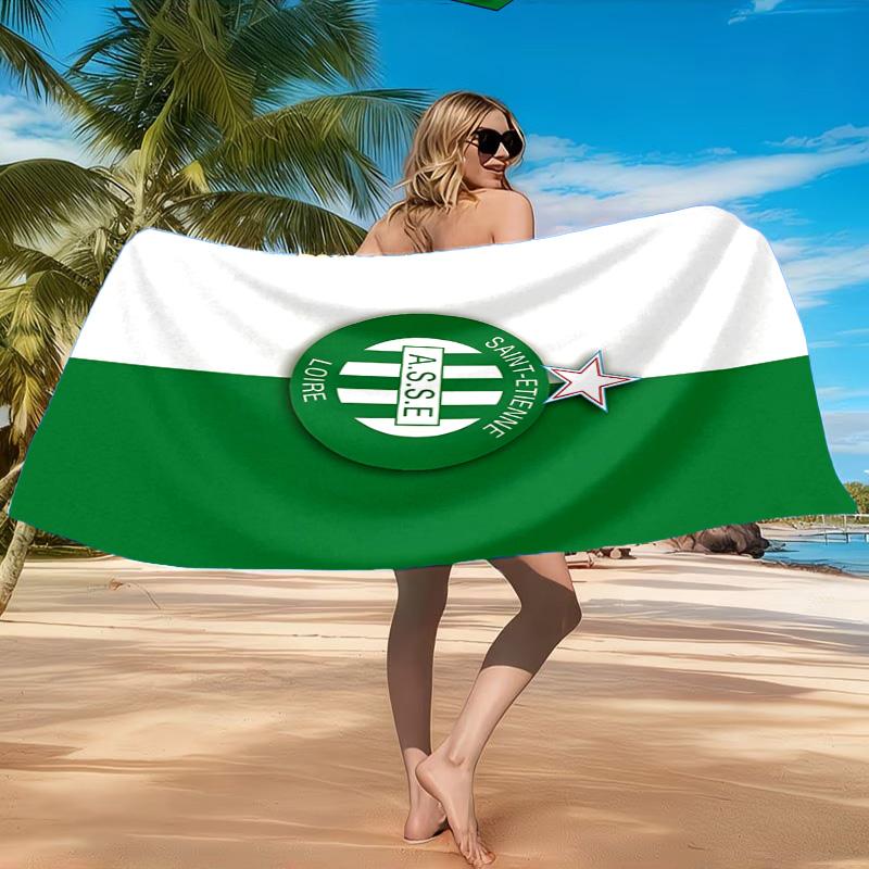 Asciugamano da Spiaggia Asse Saint-etienne Crest, Asciugatura Rapida, Facile da Curare, Adatto Sia per il Fitness che per le Vacanze al Mare, Essenziale per lo Sport