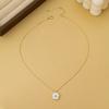 Sweet Mori Flower Shape Zircon Embellished Necklace Niche Fashion Design Sense Versatile Temperament Collarbone Chain Jewelry