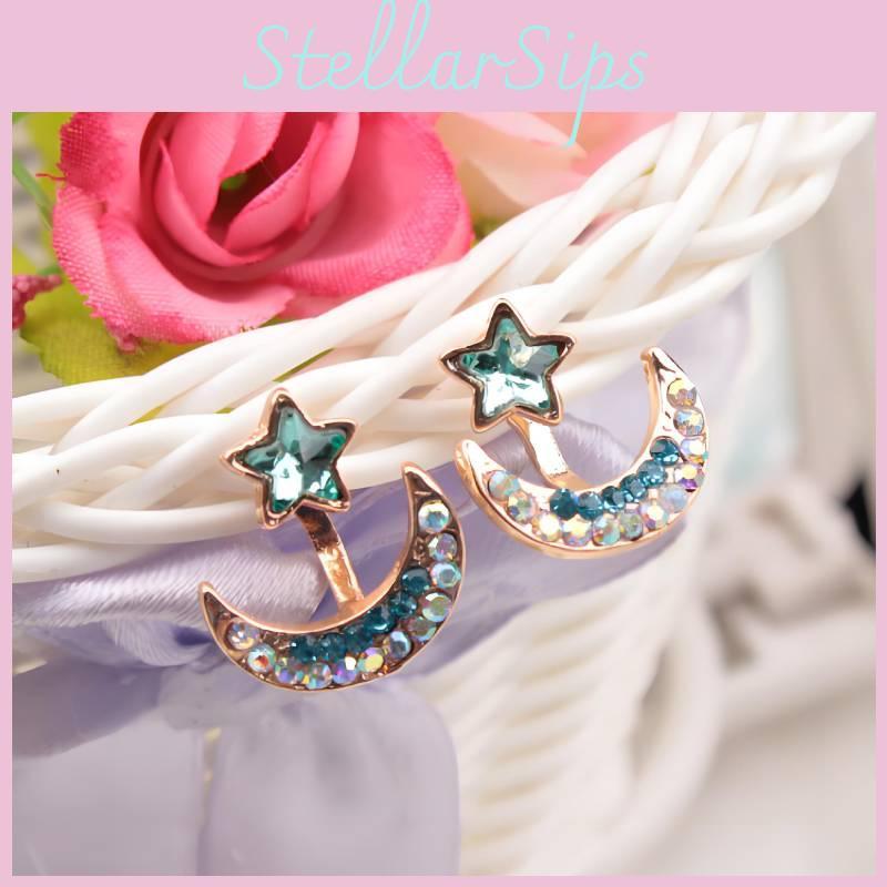 Stunning 2019 New Korean Style Star And Moon Alloy Earrings For Vintage Fashion Lovers