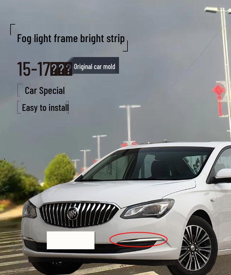 Striscia Decorativa Luminosa paraurti Anteriore per Buick New Excelle 2015-2017 - Decorazione Luci Fendinebbia