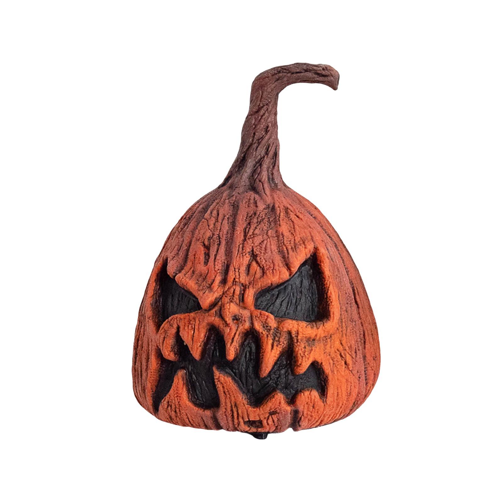 

Halloween Pumpkin Latex Material Non-deformation Luminous Sounding Pumpkin Ornaments Latex Horror Pumpkin Head (need To Bring 3 AA Batteries) One Size оранжевый