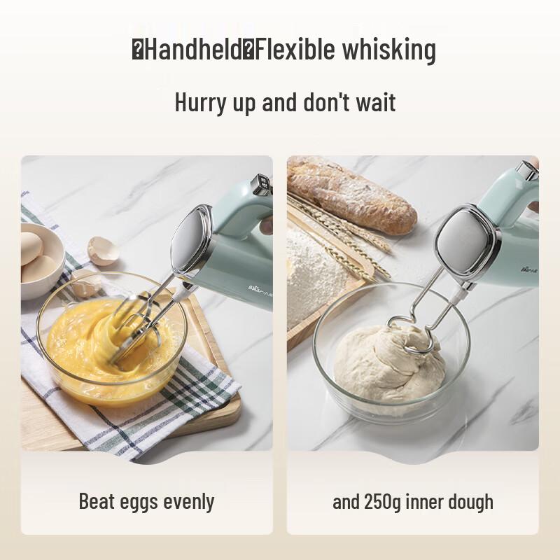 Bear Electric Handheld and Stand Mixer for Baking CN plug (adapter included)