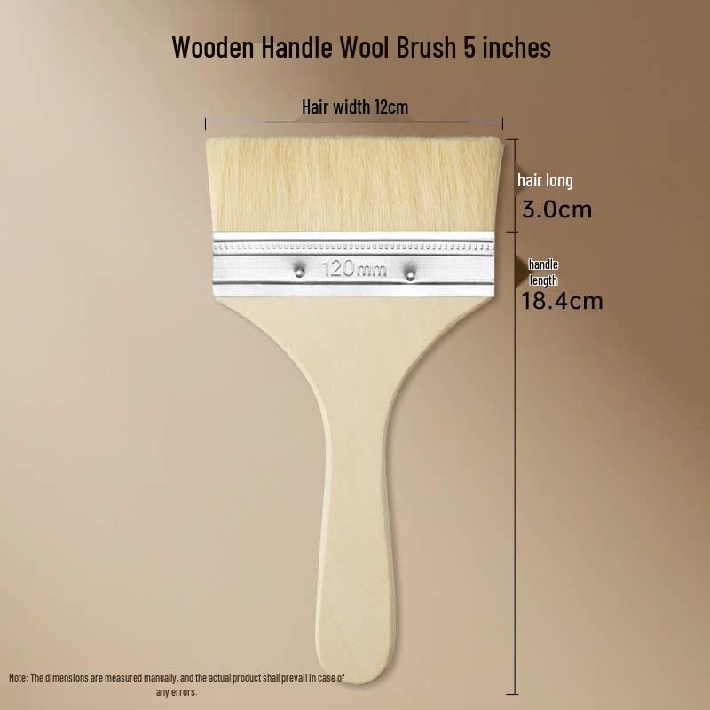 Multifunctional Nylon Brush: BBQ, Paint, Cleaning, 1-12 Plate Sizes